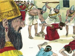 Amaziah in captive (Image from Inspired Scripture)